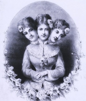 Vintage_Three_Headed_Woman_by_HauntingVisionsStock